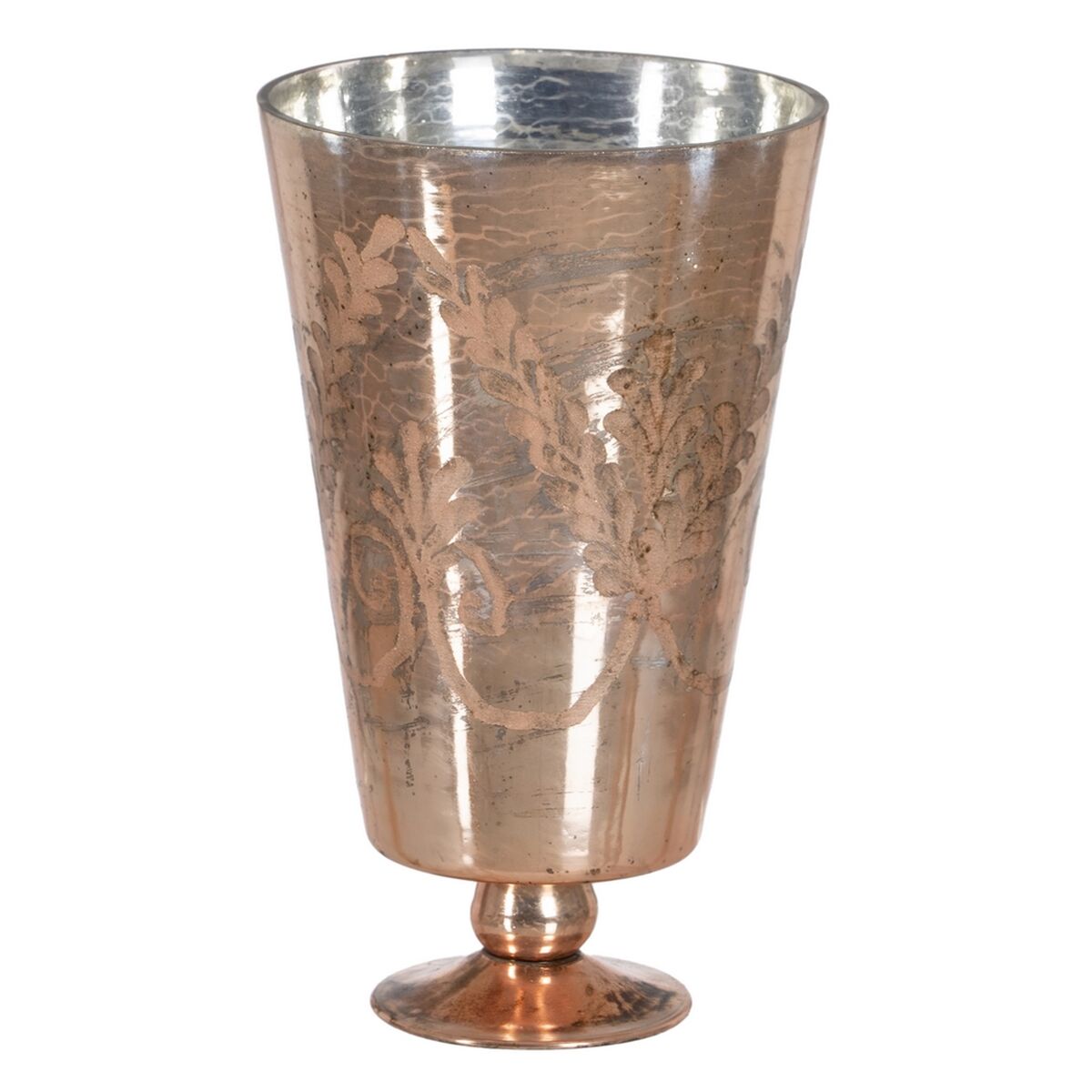 Vaas Koper Kristal Fluitglas 18 x 18 x 31 cm